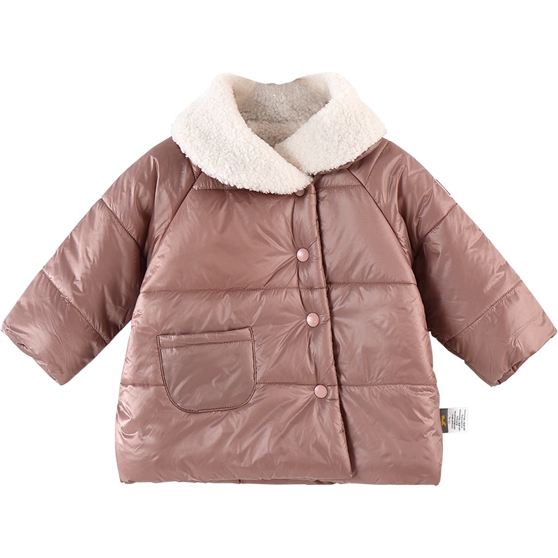童泰19秋冬新款婴儿外出外套1-3岁宝宝外出上衣婴儿翻领棉外套