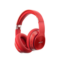 Edifier/漫步者 W820BT头戴式蓝牙无线耳机折叠运动跑步游戏音乐3.5mm插孔有线红色