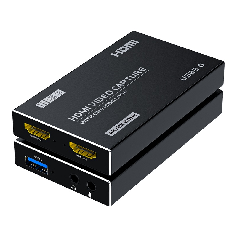 晶华(JH)HDMI高清4K视频采集卡 手机电脑游戏直播录制ps4/switch摄像机机顶盒USB3.0采集盒 Z812