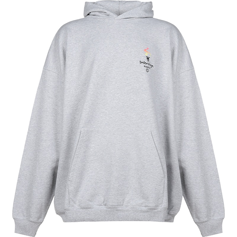 BALENCIAGA 巴黎世家 男士棉质宽松版连帽卫衣运动衫 620973 TIV45