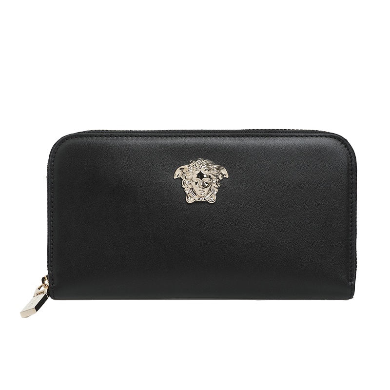 19ss新品 范思哲/VERSACE 女士钱包/卡包 意大利 黑色