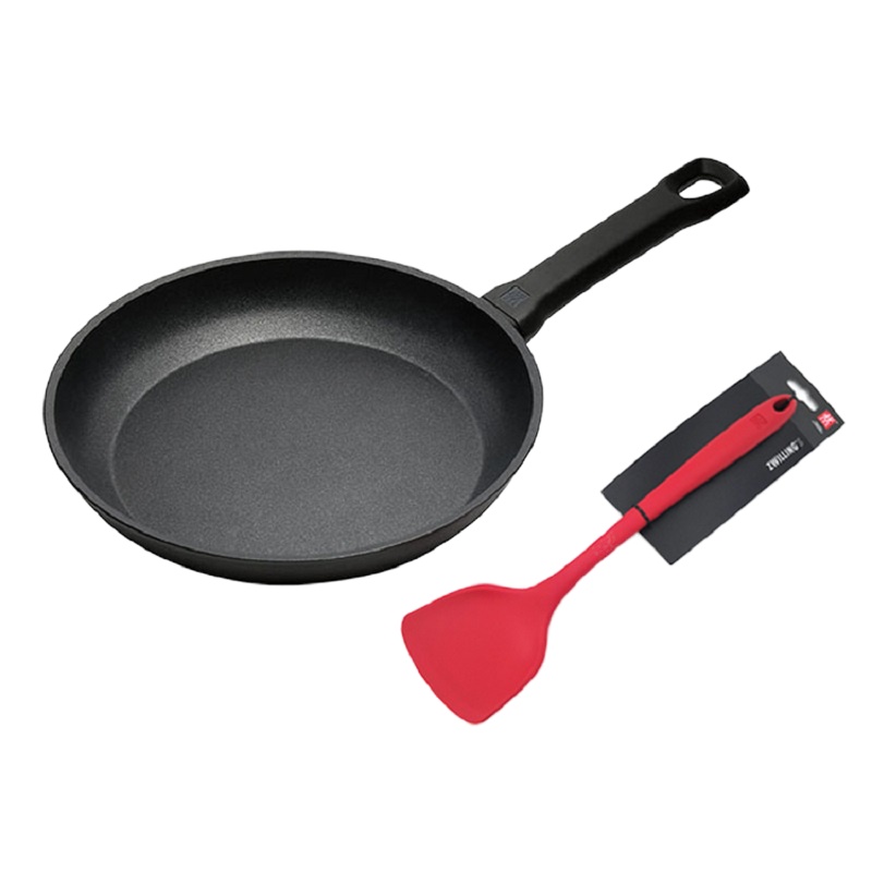 德国双立人Artis24cm不粘锅中式炒锅 牛排锅 煎锅平底锅意大利产 单口锅(无盖)