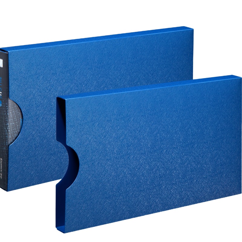 齐心A611 美石系财务增值税发票夹/票据夹/单据文件夹 配外壳 钛蓝 办公文具