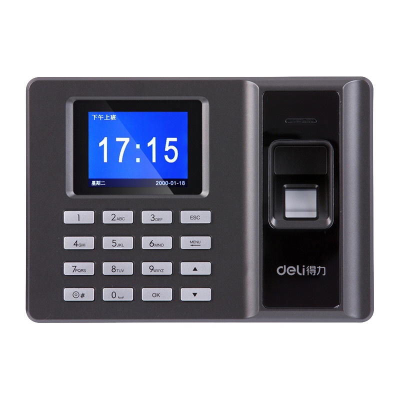 得力(deli)2250指纹考勤机 免安装指纹式打卡机 上班签到机 考勤钟 打卡器 办公用品
