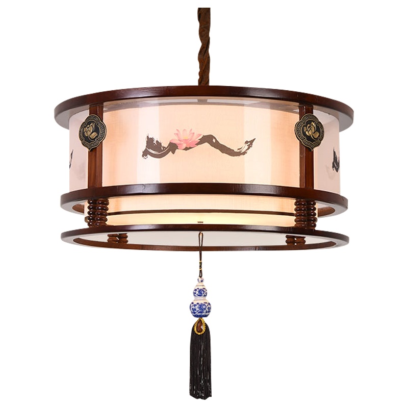 [环森]新中式吊灯庭院灯走廊户外客栈书房玄关灯大气家用古典复古灯具灯饰