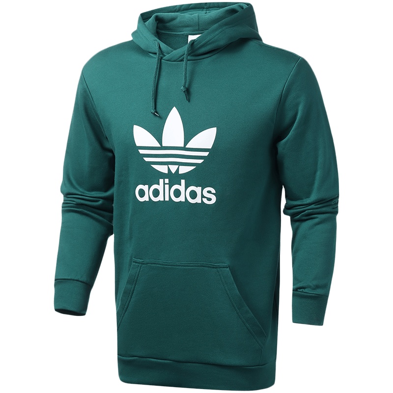 adidas阿迪达斯三叶草男装运动服休闲连帽针织卫衣EJ9681