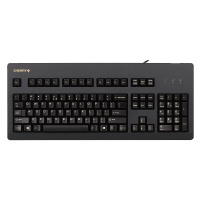 樱桃(Cherry)G80-3000LPCEU-2 机械键盘 有线键盘 游戏键盘 全尺寸键盘 经典复古 黑色 黑轴