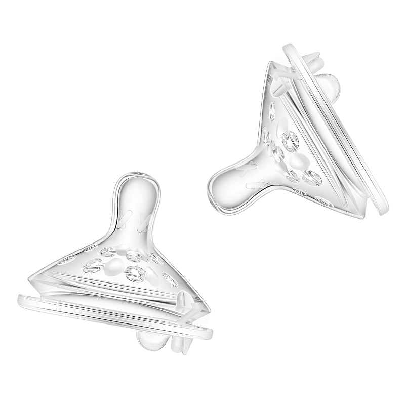 babycare婴儿奶嘴 宝宝奶瓶专用配套奶嘴 硅胶奶嘴(M 两个装)