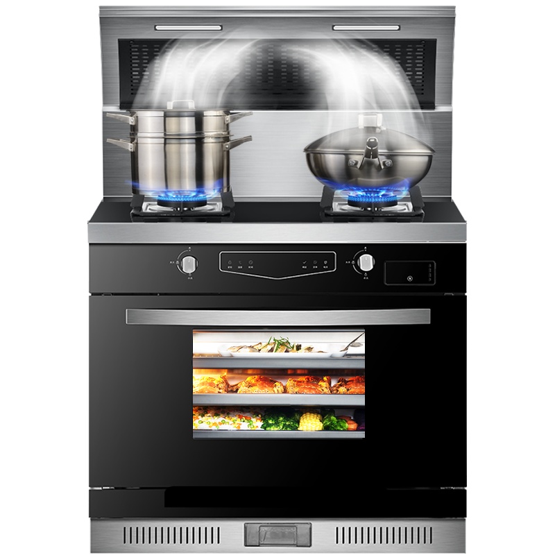 板川(SAKACO)集成灶集成一体灶侧吸下排式 油烟机燃气灶保洁柜储藏LED照明家电套装 乐派 H20 天然气