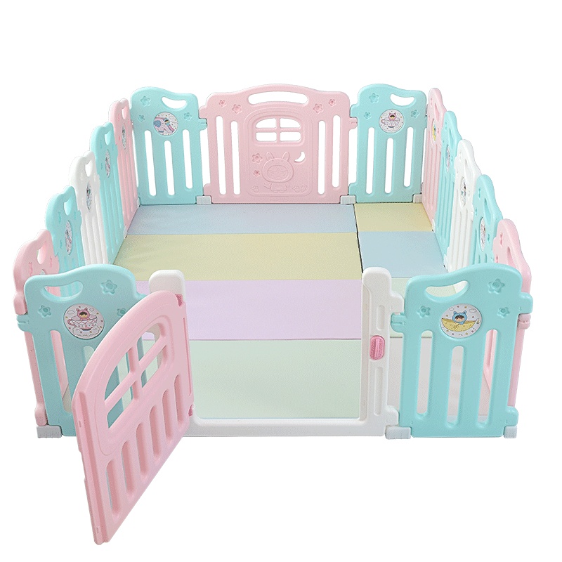 澳乐宝宝游戏围栏儿童安全栅栏家用爬行垫学步婴儿室内防护栏乐园搭配小宇宙爬行垫