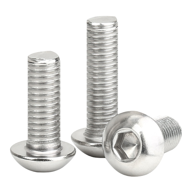 班特勒304不锈钢M3*16mm半圆头螺钉 内六角半圆头螺丝