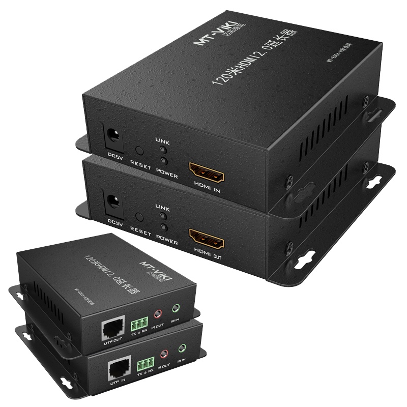 迈拓维矩MT-ED06-H 2.0版HDM网线延长器 4K60Hz无压缩 120米信号传输放大器