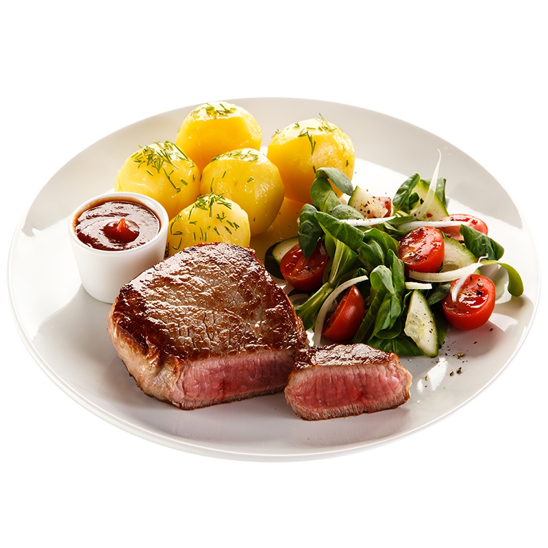 如意三宝 原部位整切 黑椒牛排单片装150g 蔬菜汁微调理