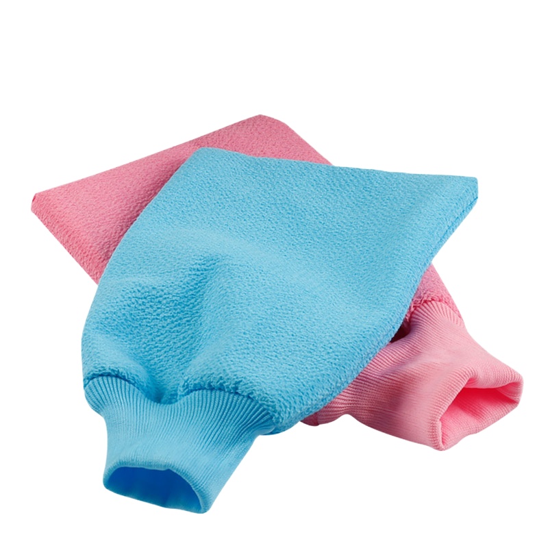 搓澡巾套装2只装RS 洗澡巾拉背条搓背加厚去角质搓澡神器