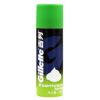 Gillette/吉列剃须泡沫柠檬香型210g手动剃须刀剃须膏啫喱刮胡泡软化胡须大瓶装210克