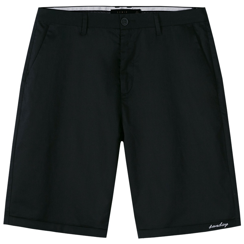 【领198-100券再购】森马短裤男潮休男士休闲裤夏季薄款沙滩裤五分裤纯色弹力