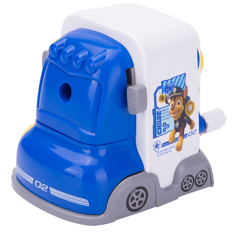 得力削笔机汪汪队立大功卷笔刀儿童用学生手摇安全多功能铅笔刀转笔刀三角铅笔转笔机削笔器素描刨刀便携0827LAN