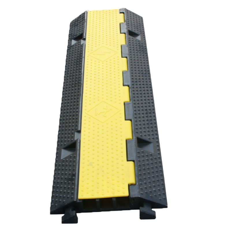 海斯迪克 gnjz-1113 线槽减速 带室内外护线盖线板电缆保护槽橡胶线 PVC盖板三线槽1000*300*55mm