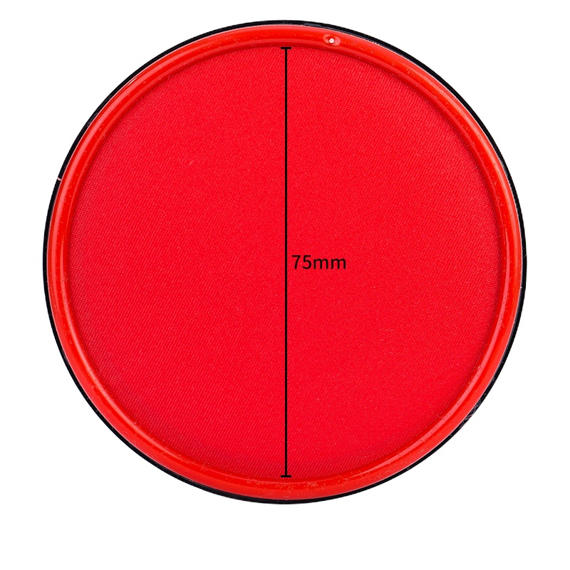 得力9859快干印泥(红)(2只/组)大号快干印台 圆形财务办公用品