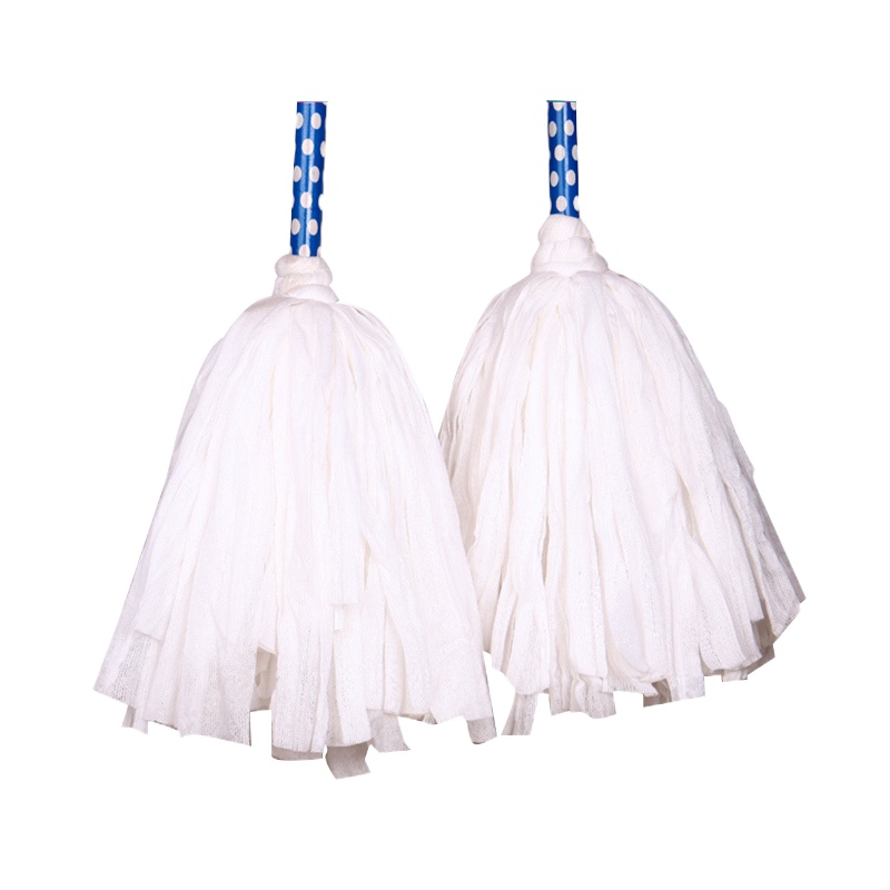 布拖把 吸水拖布 单把装 --(把)老式木把墩布无纺布墩布环卫清洁工具加厚 颜色随机