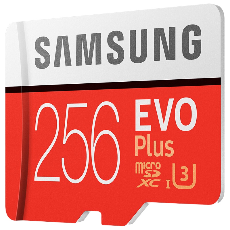 三星(SAMSUNG)256GB TF(MicroSD)存储卡 U3 4K EVO升级版+ 读速100MB/s