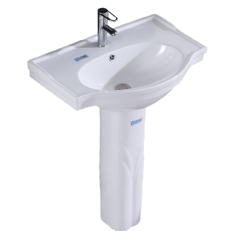 落地式洗面盆 旅店创意时尚落地洗手池盆台一体寝室 (一个装) (含下水配件含安装)