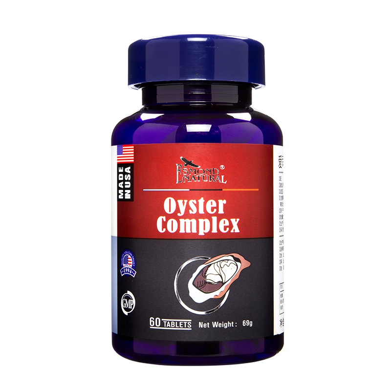 爱司盟(Esmond) 美国进口牡蛎片60粒/瓶 深海牡蛎肽杞草片黄精牡蛎片锌片胶囊成人男性保健品 膳食营养补充剂72