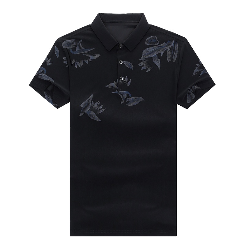 恒源祥男士T恤2021夏爸爸装短袖t恤男士新款翻领T恤透气夏上衣