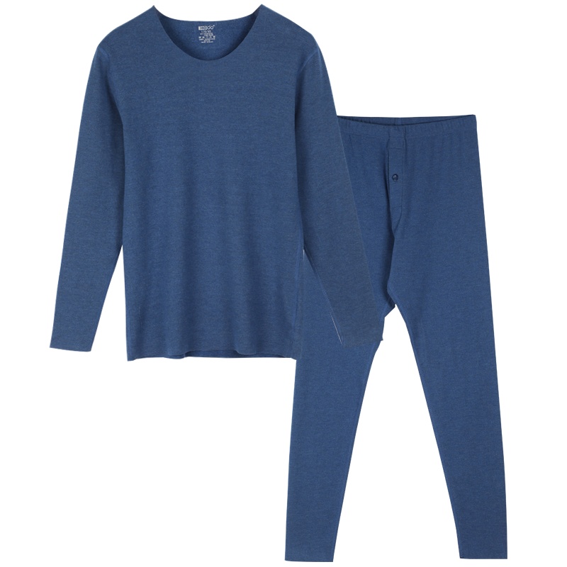 红豆居家(Hodohome)内衣无痕保暖内衣 女士棉莫色纺秋衣秋裤磨毛加厚保暖纯色秋冬打底保暖套装