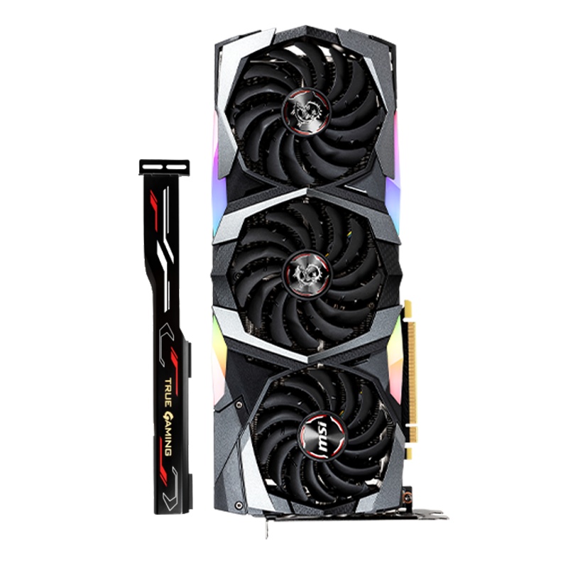 微星MSI 魔龙 GeForce RTX 2080 Ti GAMING X TRIO 1755MHz 11GD6 旗舰寂冷电竞游戏显卡