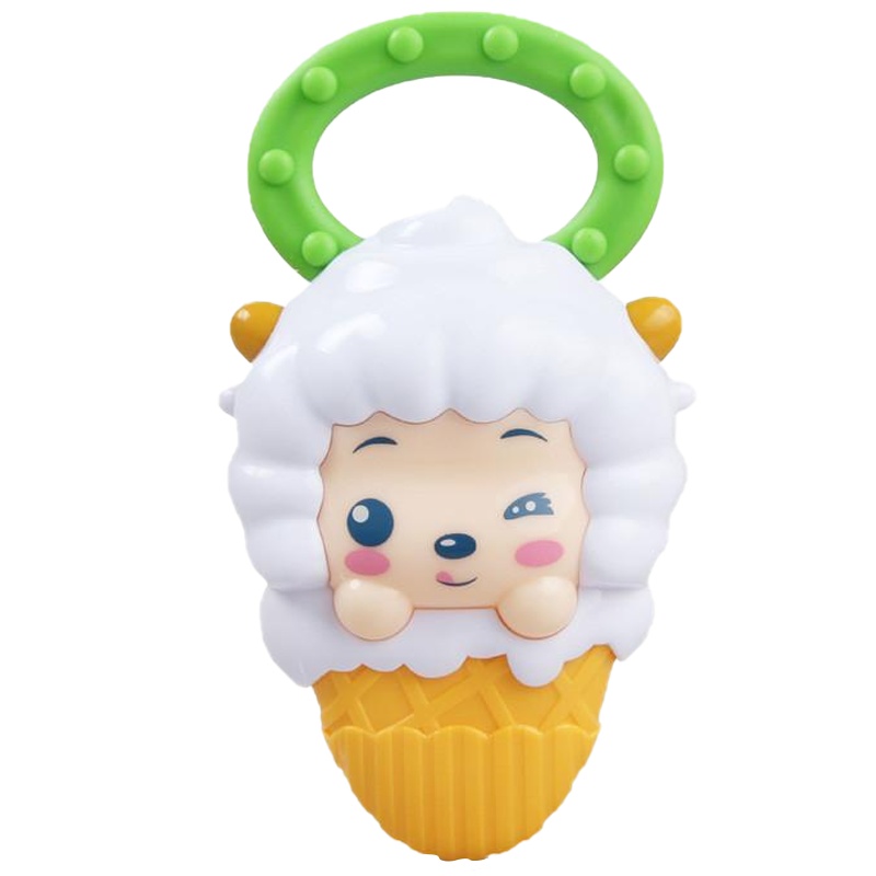 澳贝(AUBY) 喜洋洋与灰太狼益智玩具懒羊羊牙胶摇铃婴幼儿童摇铃牙胶465205