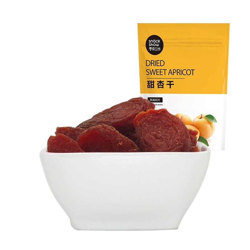 零食工坊（snack show）杏干85g小包散装 杏肉干果脯果干杏脯干 蜜饯零食