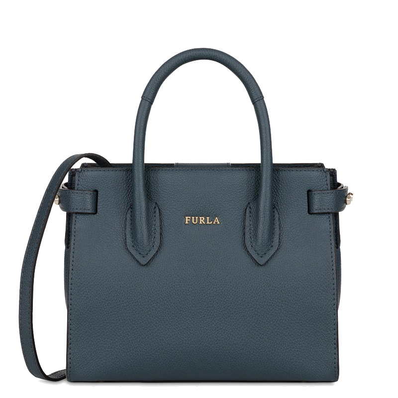 [直营]FURLA芙拉 Pin 系列女士迷你硬质牛皮磁扣手提包单肩包斜挎包女包
