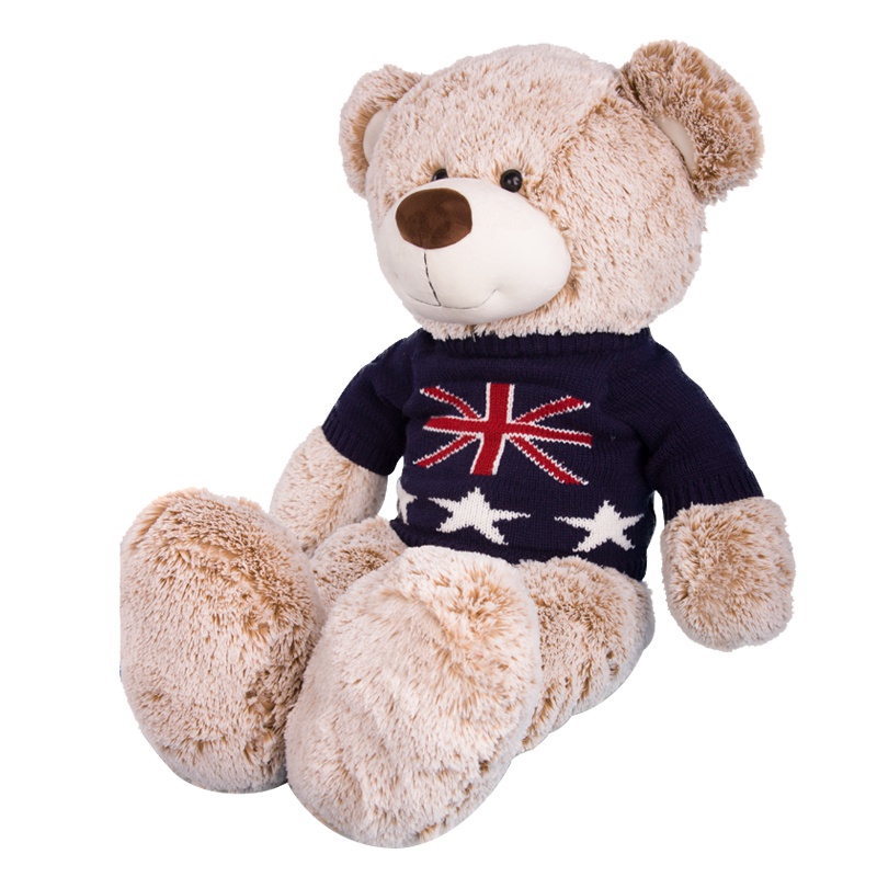 EVTTO 怡多贝美国大熊布娃娃熊毛绒玩具毛衣泰迪熊大号抱抱熊公仔生日礼物1.2米