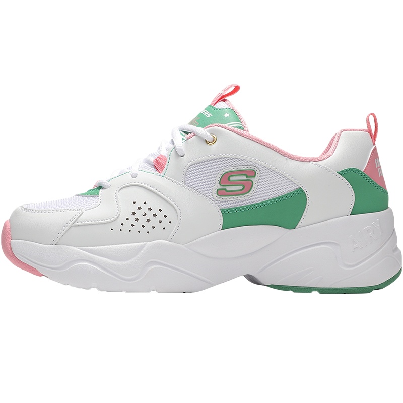 Skechers斯凯奇女鞋熊猫鞋美少女战士联名款老爹鞋运动鞋66666267