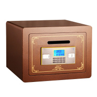 甬康达D-30面投古铜色电子密码小型家用前投币保险箱 办公酒店收银商用