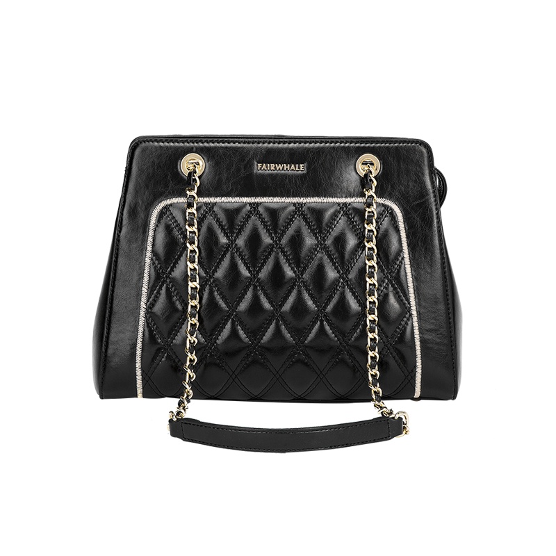 马克华菲时尚千鸟格水桶包大容量链条单肩包斜挎包包女手机包