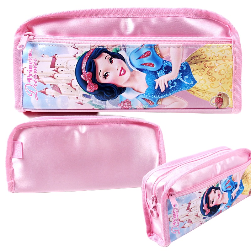 迪士尼儿童小学生笔袋冰雪奇缘女卡通布文具袋男生大容量铅笔袋