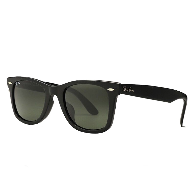 RayBan雷朋太阳镜男女款方形徒步旅行者眼镜墨镜0RB2140F 902玳瑁框绿色镜片尺寸52