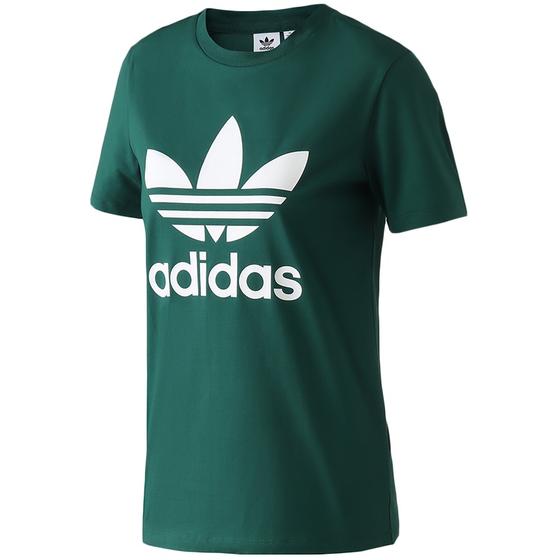 adidas阿迪达斯三叶草女装运动服LOGO款圆领短袖T恤DV2597