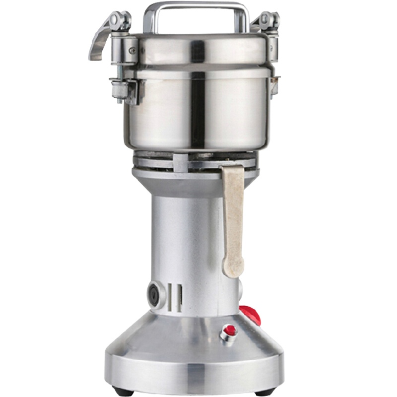 红景天中药粉碎机150克螺纹不锈钢超细直立式五谷杂粮打粉机家用商用电动研磨机药材磨粉机打碎机干磨机搅拌机料理机2个刀头