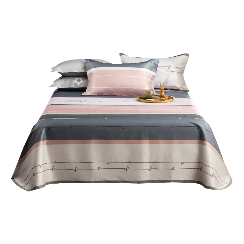 北极绒 凉席三件套 可水洗冰丝席双人空调席印花席子冰丝三件套