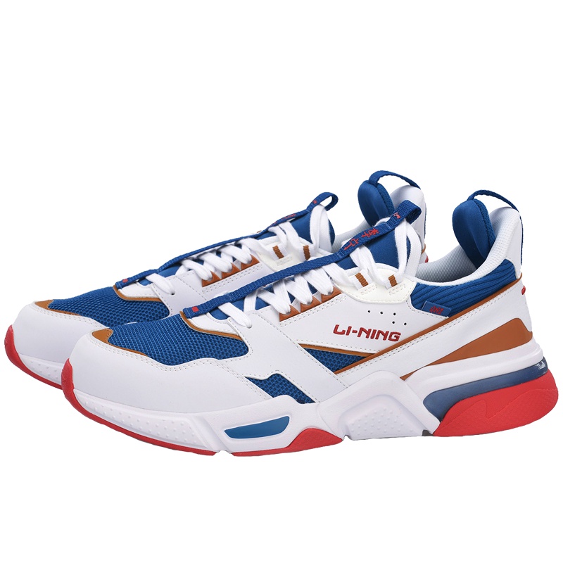 李宁 001启程 男款休闲鞋AGCP021一体织透气老爹鞋
