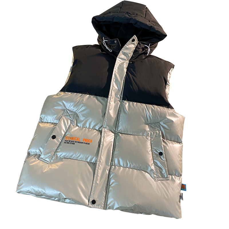 DEBRAND男士马甲棉外套外穿冬季2021新款宽松帅气百搭保暖背心潮