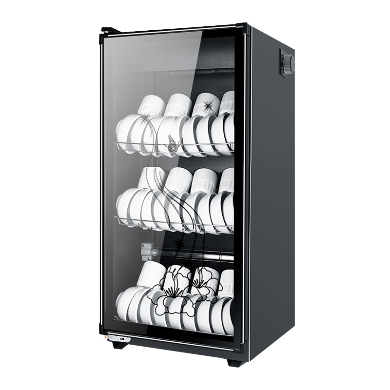 古达消毒柜家用商用立式双门小型消毒碗柜饭店酒店厨房迷你保洁柜 98A单门-3层不锈钢箱体电镀层架 KS-188A