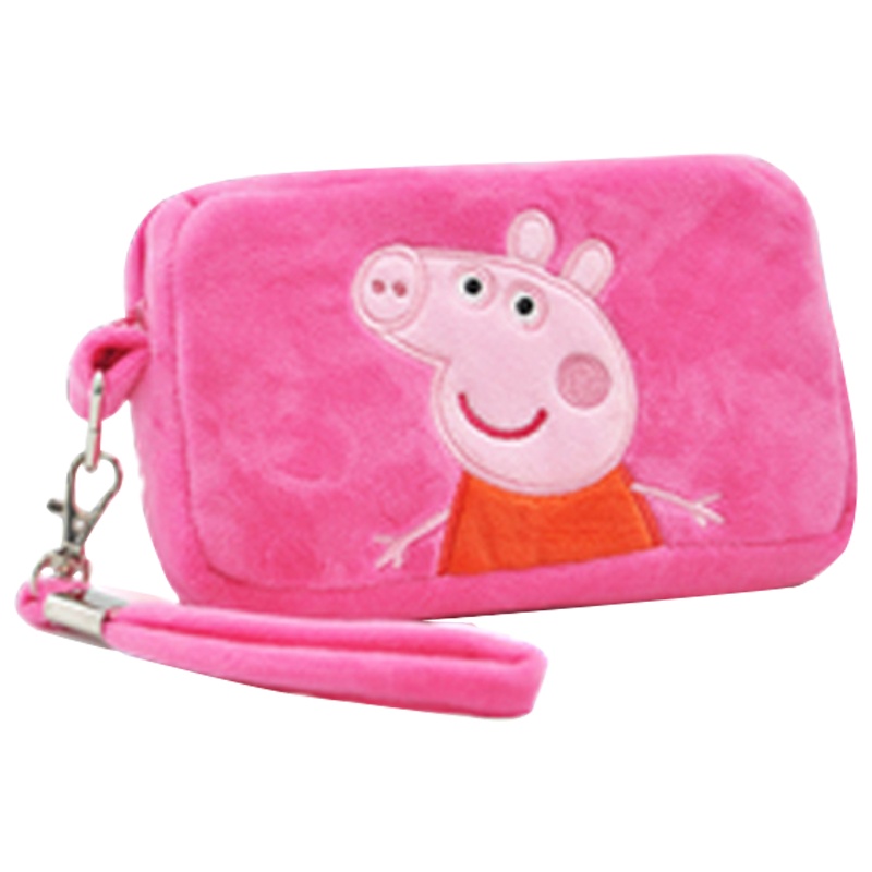小猪佩奇Peppa Pig毛绒玩具佩佩方形钱包 15*9*3cm