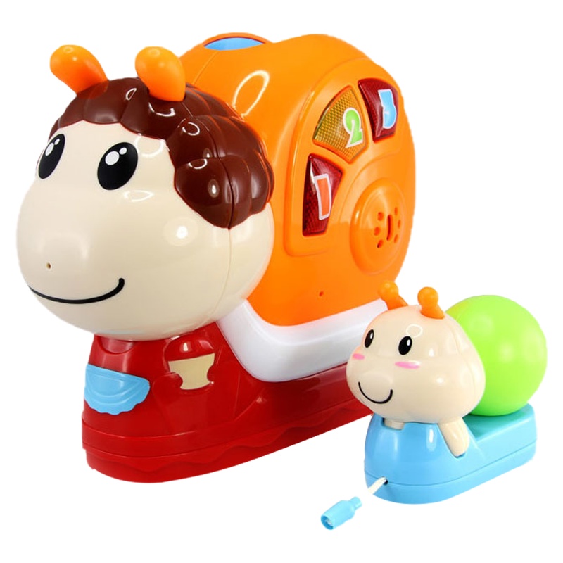 澳贝亲子蜗牛463321引导爬行婴幼儿学爬玩具0-6-12个月早教益智男孩女孩