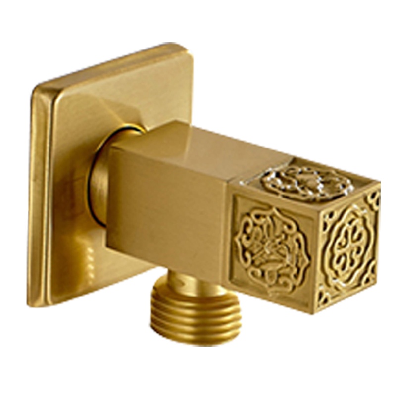 潜水艇仿古角阀全铜三角阀止水阀冷热水阀青古铜色玫瑰金色