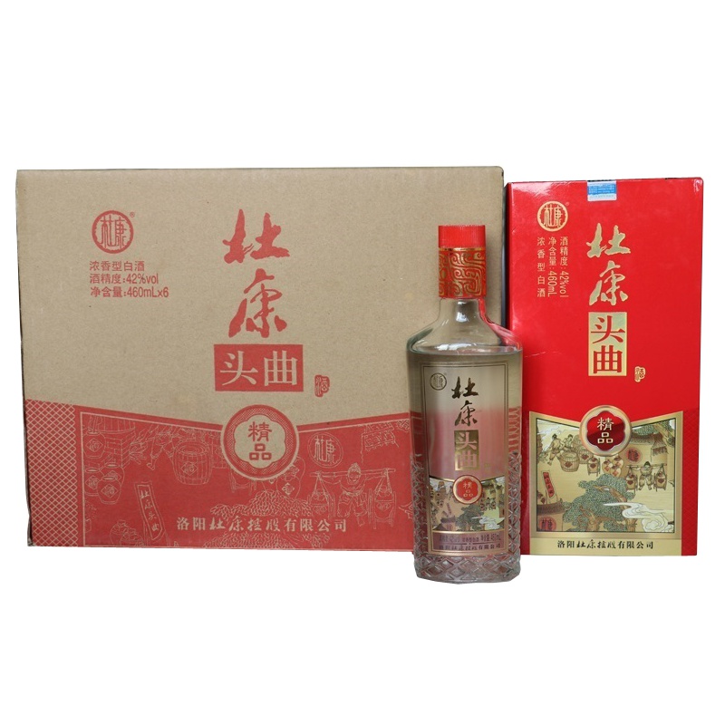 5年杜康陈酿 杜康头曲精品 42度 浓香型白酒 460ml 单瓶装
