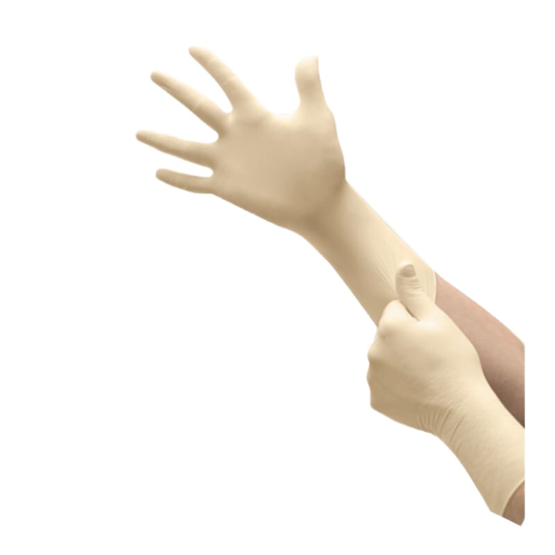 安思尔 91-210 无粉一次性天然橡胶手套 舒适耐用 (一双装)可定制
